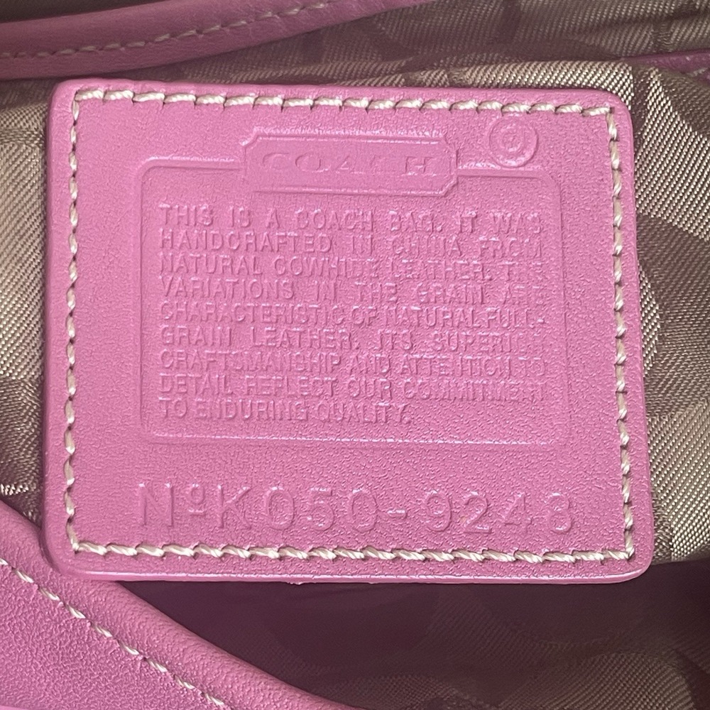 Coach Vintage Y2K Pink Leather Soho Shoulder Bag Purse 9248 Front Flap Barbie - Picture 14 of 15